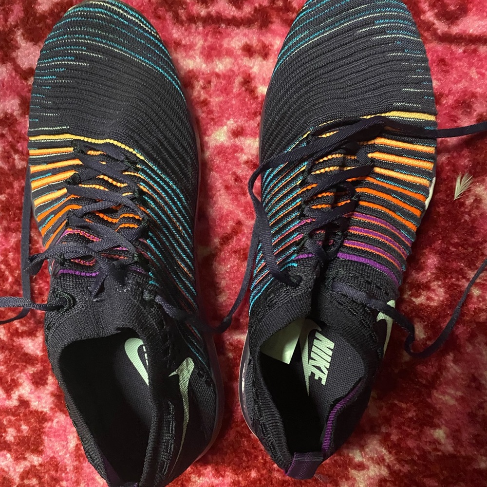 Purple stripe Nikes